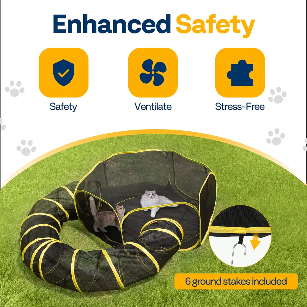 VIVOHOME Outdoor Cat Enclosure 2-in-1: The Perfect Solution for Safe and Fun Outdoor Play