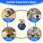 Best Interactive Automatic Cat Food and Treat Dispenser Toy – Adjustable Treat Dispenser for Cats Direct From Amazon